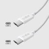 SBS TECABLETISSUETCCG USB-C - USB-C 1.5m 60W braided cable - gray