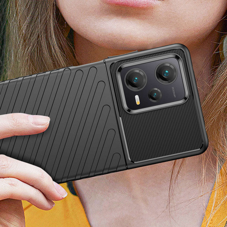 Thunder Case Hülle für Xiaomi Redmi Note 12 Pro+ Silikonhülle schwarz