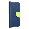 Kabura Fancy Book do SAMSUNG S22 PLUS granatowy / limonka