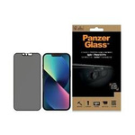 Tempered Glass 5D IPHONE 13 / 13 PRO PanzerGlass E2E Microfracture Case Friendly CamSlider Privacy Antibacterial (P2748) black