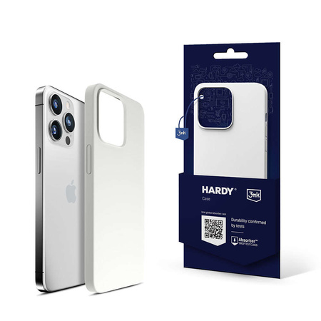 Apple iPhone 13 Pro - 3mk Hardy Silicone MagCase Silver-White