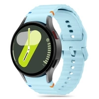 Pasek Tech-Protect Silicone Sport na Samsung Galaxy Watch 4 / 5 / 5 Pro / 6 / 7 / FE - błękitny