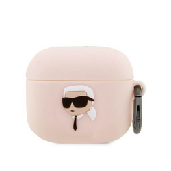 Karl Lagerfeld Silicone NFT Karl Head 3D - Etui AirPods 3 (różowy)