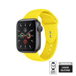 Crong Liquid - Pasek do Apple Watch 38/40/41 mm (żółty)