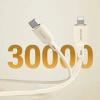 Dudao L7SE 3in1 Kabel USB-C - USB-C / Lightning / Micro USB 66W 1,2m - Beige