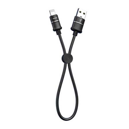 Kabel USB 3.2A 25cm LIGHTNING do IPHONE KAKU KSC-351 Szybkie Ładowanie Quick Charge 3.0 i Transmisja Danych czarny