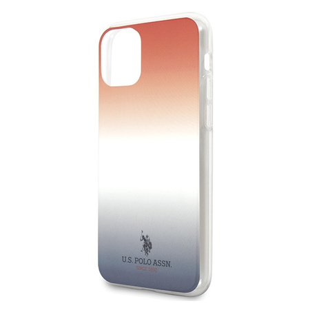 US Polo USHCN65TRDGRB iPhone 11 Pro Max czerwono-niebieski/blue&red Gradient Pattern Collection