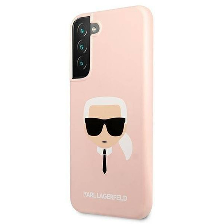 Karl Lagerfeld KLHCS22MSLKHPI S22 + S906 pink / pink hardcase Silicone Karl`s Head