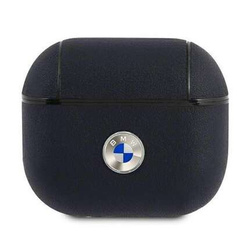 Original Case APPLE AIRPODS PRO 2 BMW Cover Geniune Leather Silver Logo (BMAP2SSLBK) black