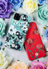 Kingxbar Blossom etui ozdobione oryginalnymi Kryształami Swarovskiego iPhone 11 Pro wielokolorowy (Gardenia)