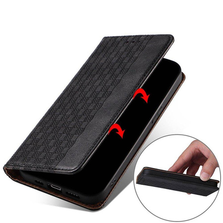 Magnet Strap Case Case for Xiaomi Redmi Note 11 Pro Pouch Wallet + Mini Lanyard Pendant Black