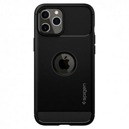 Etui IPHONE 12 / 12 PRO Spigen Rugged Armor Matte czarne