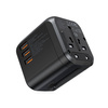 Choetech Fast Universal GaN USB Reiseladegerät Typ C / 3 x USB-A 30W Power Delivery Schwarz (PD5008-BK)