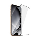 Szkło hartowane z metalową ramką do iPhone XS Max / 11 Pro Max czarna ramka