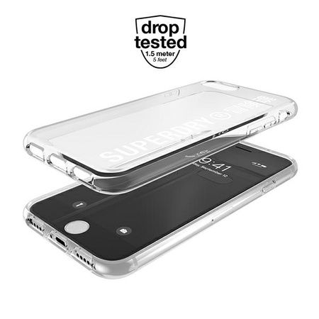 SuperDry Snap iPhone 6 / 6s / 7/8 / SE 2020 Clear Case white / white 41573