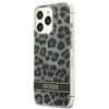 Case IPHONE 13 PRO Guess Hardcase Leopard (GUHCP13LHSLEOK) gray