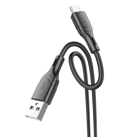 Borofone Kabel BX99 Method - USB na MicroUSB - 2,4A 1 metr czarny