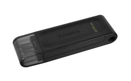 Kingston pendrive 64GB USB-C DT70 czarny