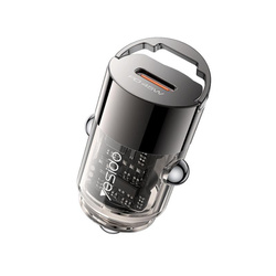 Yesido ładowarka samochodowa Y67 PD 45W USB-C BLACK / CZARNY