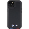 BMW BMHCP15S22PTDK iPhone 15 6,1&quot; schwarz/schwarzer Lederstempel Tricolor