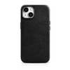 iCarer Case Leather genuine leather case for iPhone 14 schwarz (WMI14220701-BK) (MagSafe compatible)