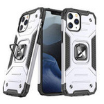 Wozinsky Ring Armor Case Kickstand Tough Rugged Cover for iPhone 13 silver