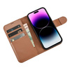 iCarer Wallet Case 2in1 iPhone 14 Pro Max Leder Flip Cover Anti-RFID Braun (WMI14220728-BN)