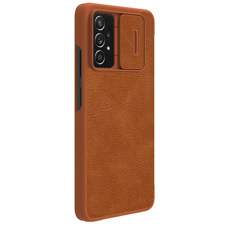 Nillkin Qin Lederholster für Samsung Galaxy A73 braun