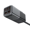 Acefast Z2 GaN 75W PD-Tischladegerät 3x USB-C 2x USB-A - Schwarz und Grau