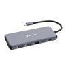 Verbatim Adapter Hub USB-C - 2xHDMI/VGA/ Eternet/5xUSB-A/Jack 3.5mm/2xUSB-C/SD/microSD aluminium/aluminum 32154