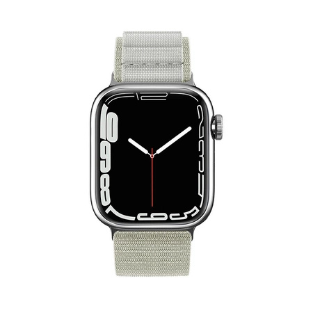 Strap with Alpine steel buckle for Apple Watch 38/40/41 mm - silver