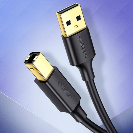 UGREEN US135 USB 2.0 A-B printer cable, gold plated 1m (black)