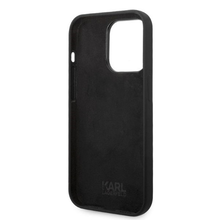 Karl Lagerfeld Silicone NFT Ikonik - Etui iPhone 14 Pro Max (czarny)