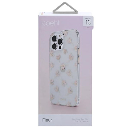 UNIQ etui Coehl Fleur iPhone 13 Pro / 13 6,1" różowy/blush pink