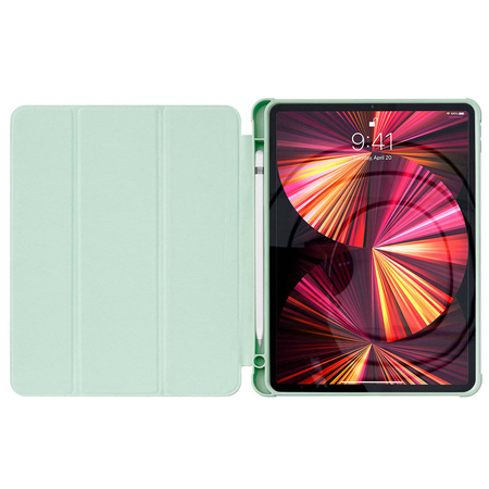 Stand Tablet Case Smart Cover case for iPad Air 2020 with stand function green