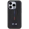 BMW Grip Stand Smooth & Carbon case for iPhone 15 Pro - black