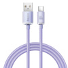 Baseus Crystal Shine Series Fast Charging Data Cable USB to Type-C 100W 1.2m Purple