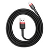 Baseus Cafule Cable - Kabel połączeniowy USB do Lightning, 2.4 A, 0.5 m (czerwony/czarny)