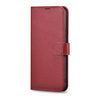 iCarer Haitang Leather Wallet Case skórzane etui do Samsung Galaxy S22+ (S22 Plus) portfel obudowa pokrowiec czerwony (AKSM05RD)