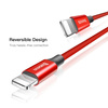 Baseus Yiven kabel przewód w materiałowym oplocie USB / Lightning 1,8M czerwony (CALYW-A09)