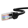 Baseus High Speed ​​Cat 5 RJ-45 1000 Mbit/s Ethernet-Kabel 10 m rund – Schwarz