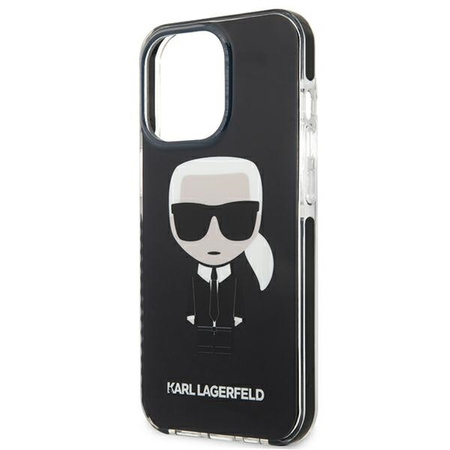 Karl Lagerfeld KLHCP13LTPEIKK iPhone 13 Pro / 13 6,1" hardcase czarny/black Iconik Karl