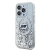 Karl Lagerfeld KLHMP14XLGCHSGH iPhone 14 Pro Max 6.7" hardcase transparent Liquid Glitter Choupette Head Magsafe