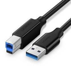 Kabel USB 3.0 A-B UGREEN US210 do drukarki, 1m (czarny)