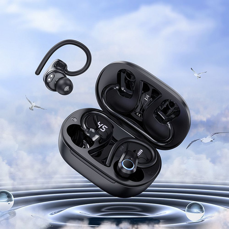 HOCO słuchawki bezprzewodowe / bluetooth stereo TWS Pure joy in-ear EQ8 czarne