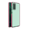 Spring Case pokrowiec żelowe etui z kolorową ramką do Samsung Galaxy A02s EU ciemnoróżowy