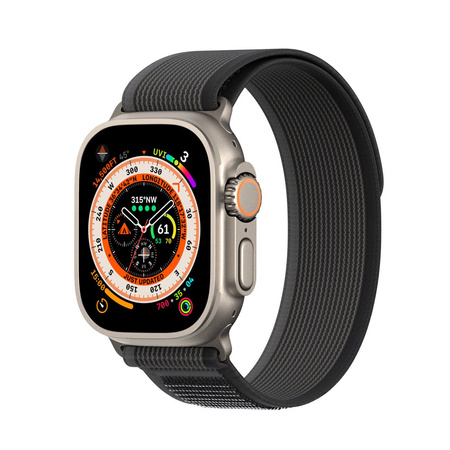 Velcro Sports Strap for Apple Watch Ultra/8/7/6/SE/5/4/3/2/1 (42, 44, 45, 49mm) Dux Ducis Strap YJ Version - Black Gray