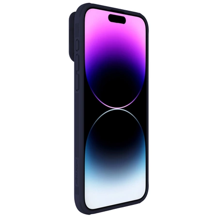 Pancerne etui Nillkin CamShield Pro Magnetic Case do iPhone 15 Pro z osłoną na aparat - fioletowe