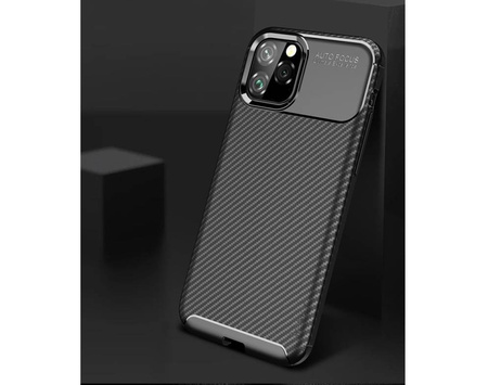 Case IPHONE 11 Armored Shockproof Carbon Fiber black