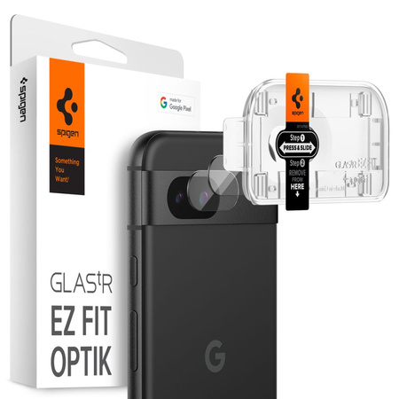 Spigen Optik.tR EZ Fit Camera Protector for Google Pixel 8A - 2 pcs.